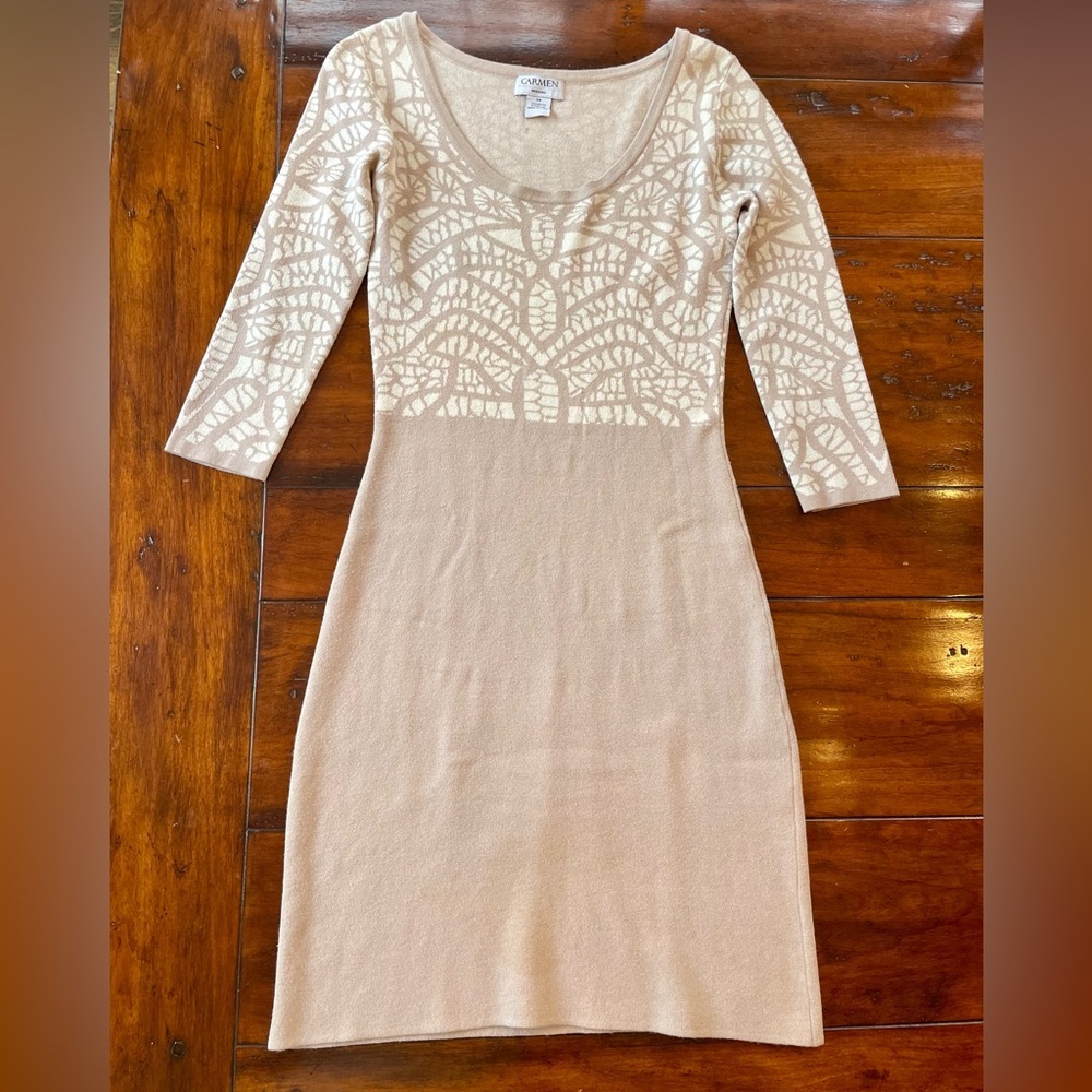 Carmen Marc Valvo Knit Dress Size XS
